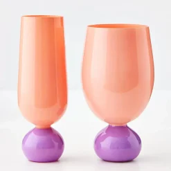 GigiandTom Aden Wine Glass Peach