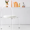 GigiandTom Arch Lucite Accent Chair White