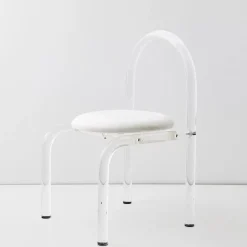 GigiandTom Arch Lucite Accent Chair White