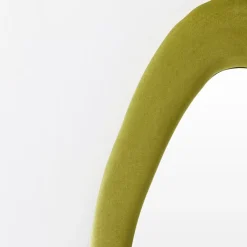 GigiandTom Mirrors*Asymmetrical Wavy Velvet Full Length Mirror Green