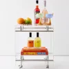 GigiandTom Bauhaus Acrylic Bar Cart Silver