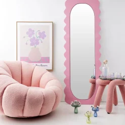 GigiandTom Berber Stool Boucle Pink