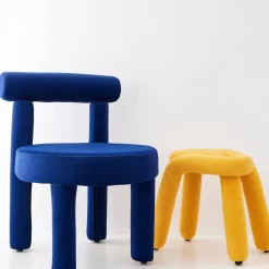 GigiandTom Berber Stool Boucle Yellow