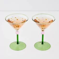 GigiandTom Bijoux Martini Cocktail Glass Set