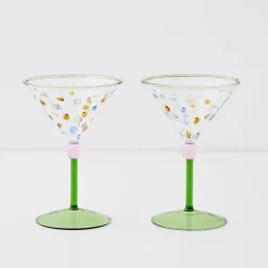 GigiandTom Bijoux Martini Cocktail Glass Set