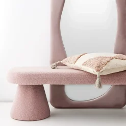 GigiandTom Boho Cotton Cushion With Insert Nude/Pink