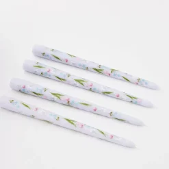 GigiandTom Bouquet Soy Taper Candle 4 Pack Lilac