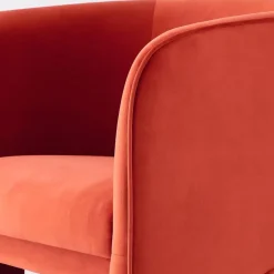 GigiandTom Bower Velvet Accent Chair Red