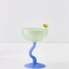 GigiandTom Bumble Cocktail Glass Green/Blue