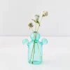 GigiandTom Vases*Cactus Medium Coloured Glass Vase Teal
