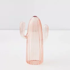 GigiandTom Vases*Cactus Tall Coloured Glass Vase Pink