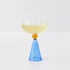 GigiandTom Champagne Cocktail Glass Clear/Navy