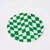 GigiandTom Tableware*Check Acrylic Coaster Green