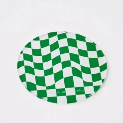 GigiandTom Tableware*Check Acrylic Coaster Green