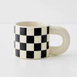 GigiandTom Mugs & Teacups*Checkerboard Ceramic Mug