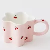 GigiandTom Cherry Ceramic Mug Pink