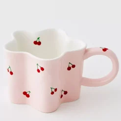 GigiandTom Cherry Ceramic Mug Pink