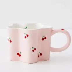 GigiandTom Cherry Ceramic Mug Pink