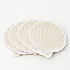 GigiandTom Clam Shell Coaster Set Of 4 Natural
