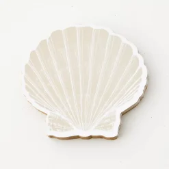 GigiandTom Clam Shell Coaster Set Of 4 Natural