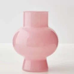 GigiandTom Coloured Glass Vase Pink
