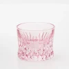 GigiandTom Crystal Cut Glass Tumbler Pink