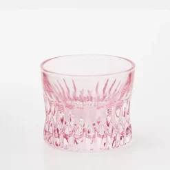GigiandTom Crystal Cut Glass Tumbler Pink