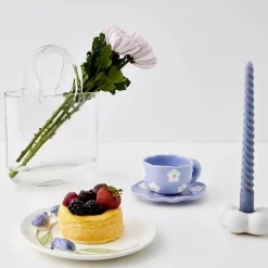 GigiandTom Mugs & Teacups*Daisy Ceramic Tea Cup And Saucer Lilac