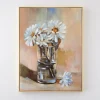 GigiandTom Wall Art*Daisy Garden Framed Canvas Oil Painting