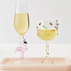 GigiandTom Wine Glasses*Dotted Wine Glass Clear