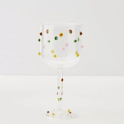 GigiandTom Wine Glasses*Dotted Wine Glass Clear