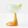 GigiandTom Droplet Cocktail Glass Green