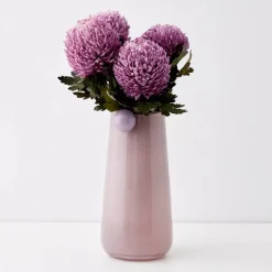 GigiandTom Droplet Large Coloured Glass Vase Pink