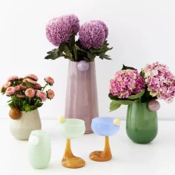 GigiandTom Vases*Droplet Medium Coloured Glass Vase Teal