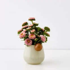 GigiandTom Droplet Small Coloured Glass Vase Yellow