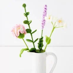 GigiandTom Eucalyptus Hand Knitted Crochet Flower Green