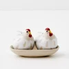 GigiandTom Feeling Clucky Ceramic Salt & Pepper Shakers