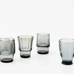 GigiandTom Fish Stackable Glass Set Of 4 Grey