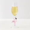 GigiandTom Wine Glasses*Flamingo Stem Champagne Glass