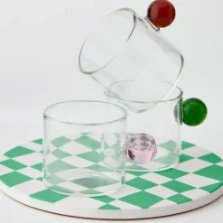 GigiandTom Mugs & Teacups*Glass Espresso Coffee Cup Green