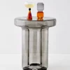 GigiandTom Glass Side Table Grey