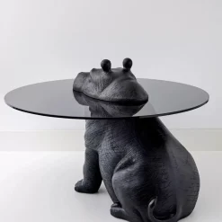 GigiandTom Hippo Glass Coffee Table Black