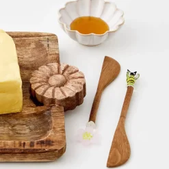 GigiandTom Honeybee Wooden Butter Knife Set