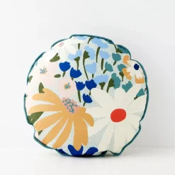 GigiandTom Cushions & Throws*In Bloom Alfresco Cushion With Insert Blue