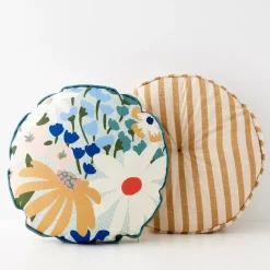 GigiandTom Cushions & Throws*In Bloom Alfresco Cushion With Insert Blue