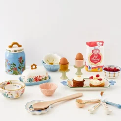 GigiandTom Serveware*In Bloom Ceramic Serving Tray Blue