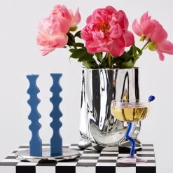 GigiandTom Inset Taper Candle Navy 2 Pack