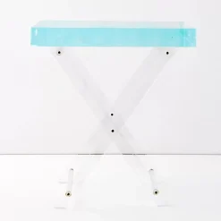 GigiandTom Furniture*Iridescent Console Tray Side Table