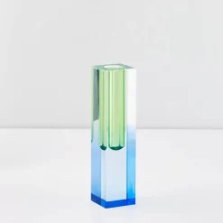 GigiandTom Vases*Kaleidoscope Ombre Acrylic Vase Navy/Green