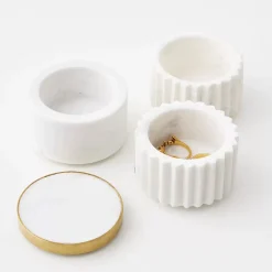GigiandTom Jewellery Organisation*Keepsake 3 Piece Marble Stackable Trinket Dish